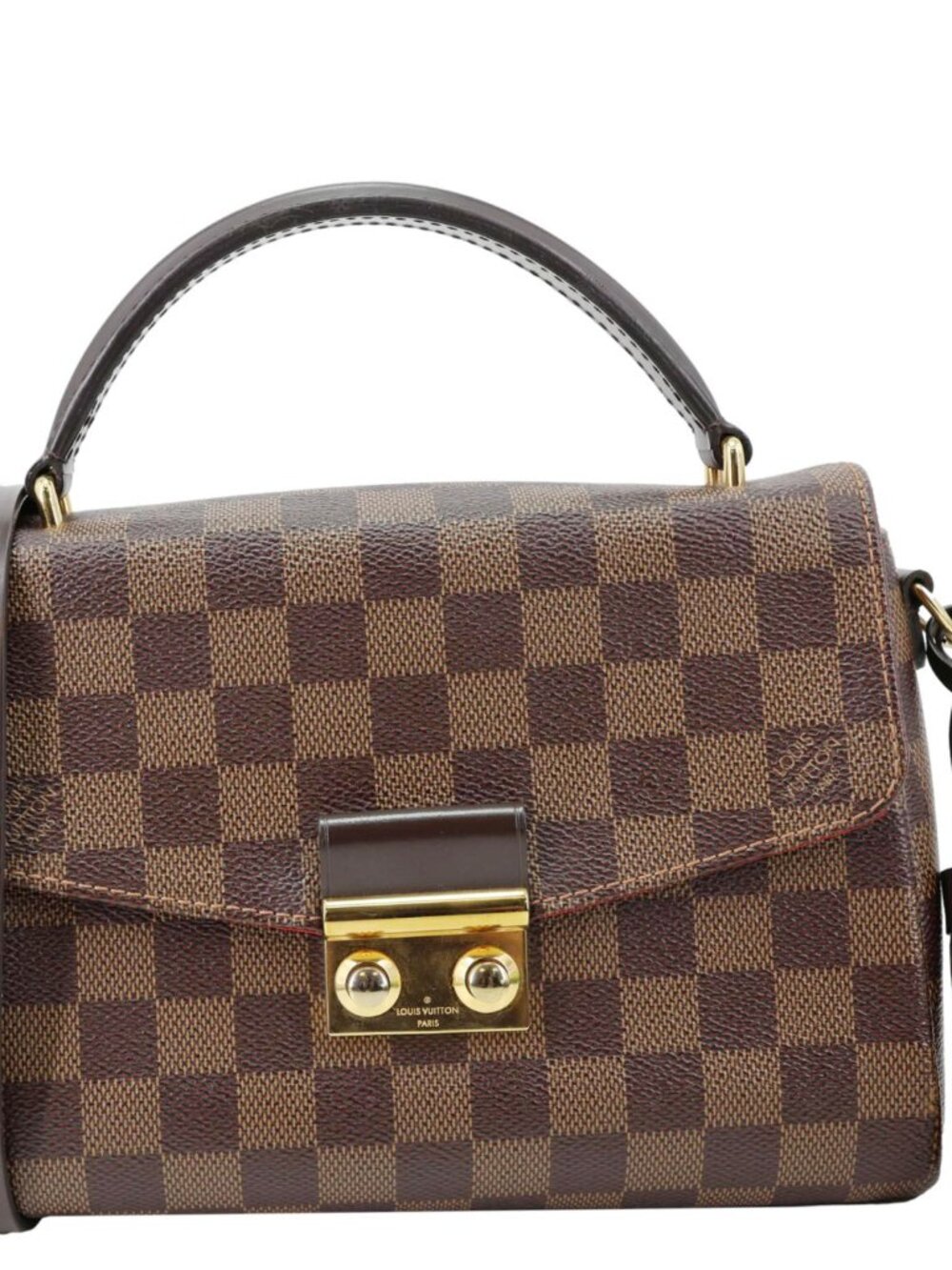 Louis Vuitton Croisette Damier Ebene Crossbody Bag Brown